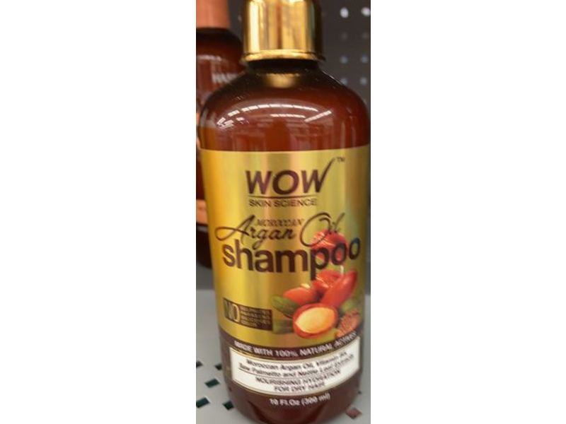 Wow Skin Science Shampoo, Moroccan Argan Oil, 10 fl oz/300 mL