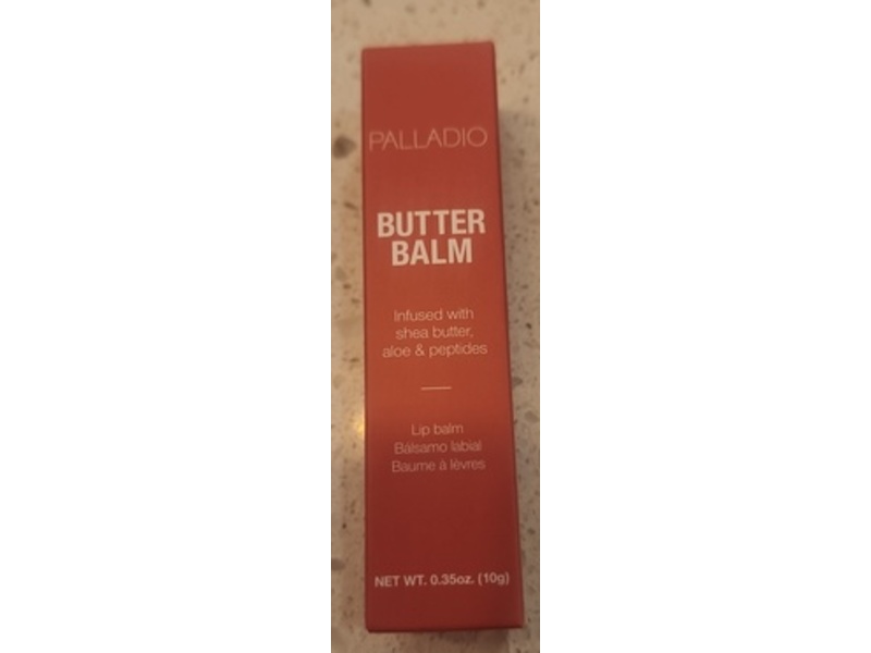 Palladio Butter Lip Balm, Shea Butter + Aloe & Peptides, Strawberry Shortcake, 0.35 oz/10 g