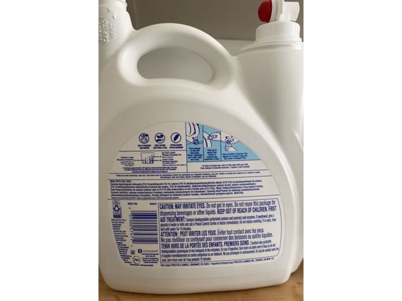 Tide Free & Gentle Liquid Laundry Detergent, 107 loads, 154 fl oz (4.55 L)