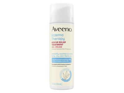 Aveeno Eczema Therapy Rescue Relief Treatment Gel Cream, 5 fl oz/ 150 mL