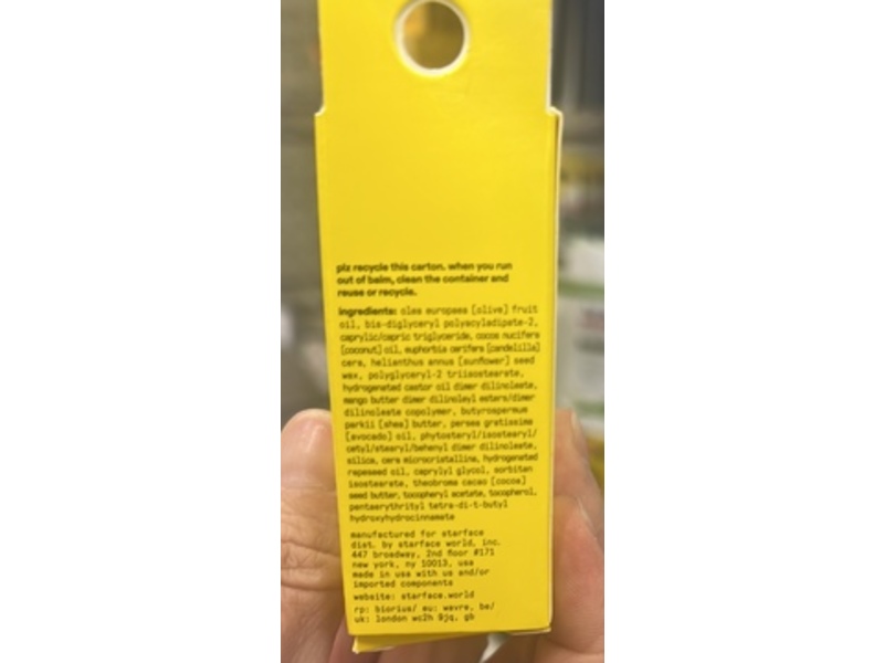 Surface World Star Balm Unscented, 0.15 oz/4.30 g