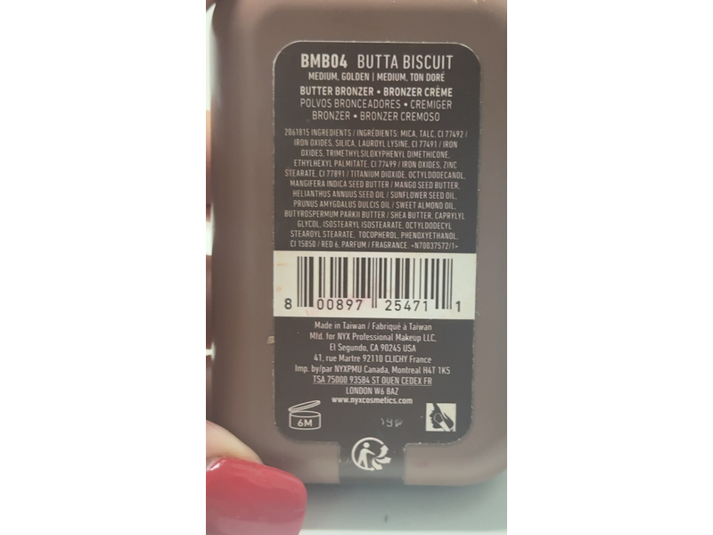 NYX Professional Makeup Buttermelt Bronzer, Butta Biscuit, 0.17 oz/5 g