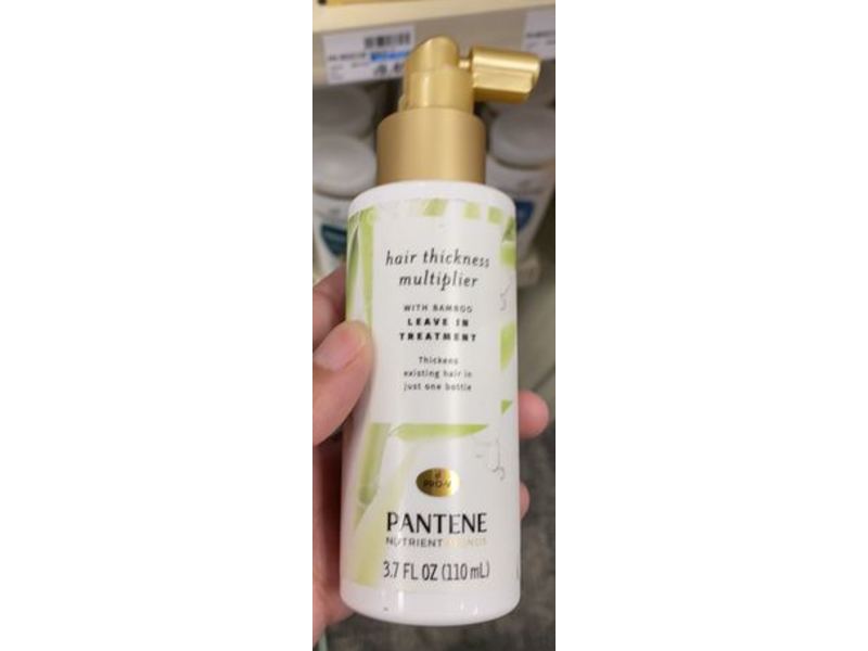 Pantene Hair Thickness Multiplier With Bamboo, Leave In Treatment, 3.7 fl oz/110 mL