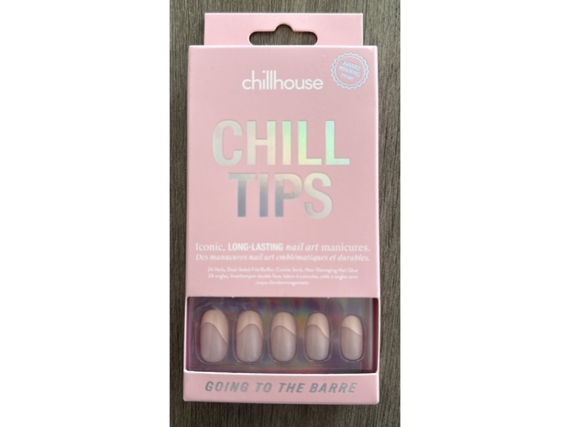 Chillhouse Chill Tips Iconic Long Lasting Nail Art Manicure, Going to the Barre, 30 Nails