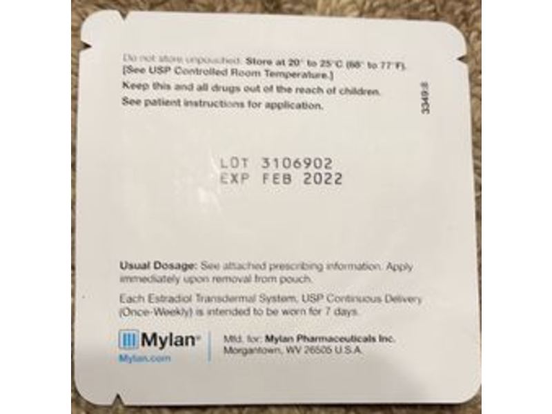 Estradiol Transdermal System, Usp, 0.025% Mylan (RX)