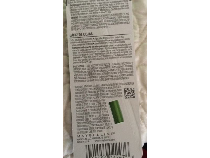 Maybelline New York Define-A-Brow Eyebrow Pencil, 643 Medium Brown, 0.001 oz/50 mg