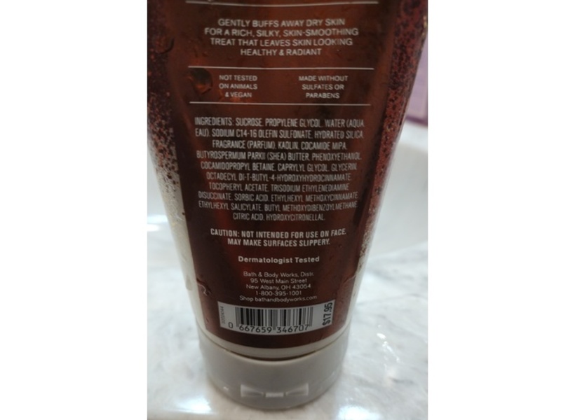 Bath & Body Works Warm Vanilla Sugar Body Scurb, Shea Butter & Vitamin E, 8 oz/226 g