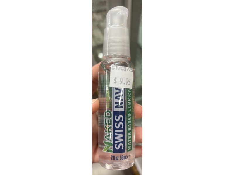 Swiss Navy Naked Water Based Lubricant, 2 fl oz/59 mL