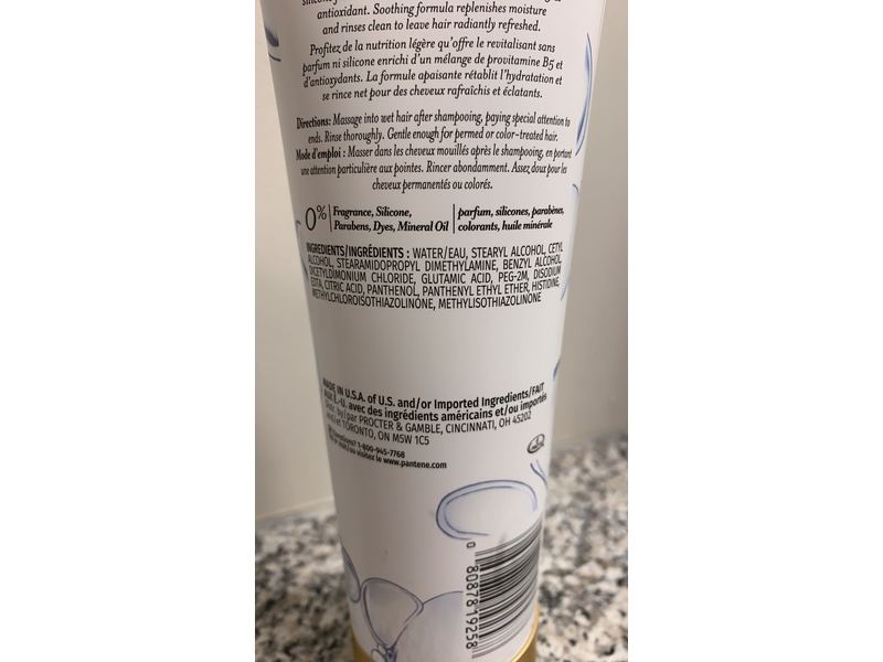 Pantene Pure Clean & Clarify Silicone Free Conditioner, 8 fl oz/237 mL