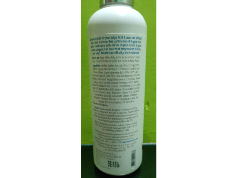 The Moms Co Natural Baby Lotion, 6.8 fl oz/200 mL