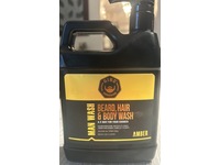 Gibs Grooming Man Wash Beard + Hair + Body Wash, Amber, 33.8 fl oz/1 L - thumbnail 2