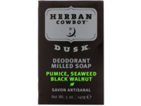 Herban Cowboy Dusk Deodorant Milled Soap, Pumice, Seaweed Black Walnut, 5 oz/140 g - Image 2