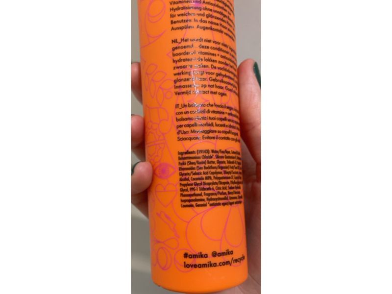 amika normcore signature conditioner, 9.2 fl oz/275 mL