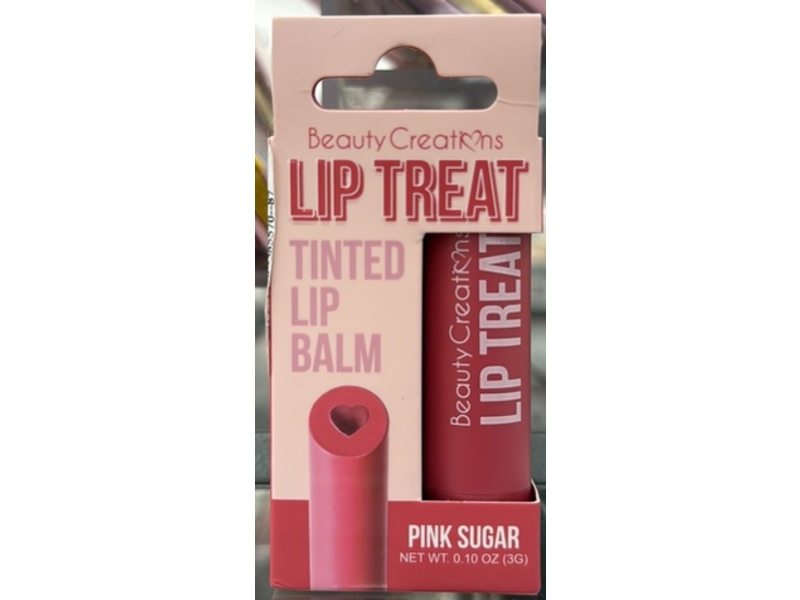 Beauty Creations Lip Treat Tinted Lip Balm, Pink Sugar, 0.10 oz/3 g