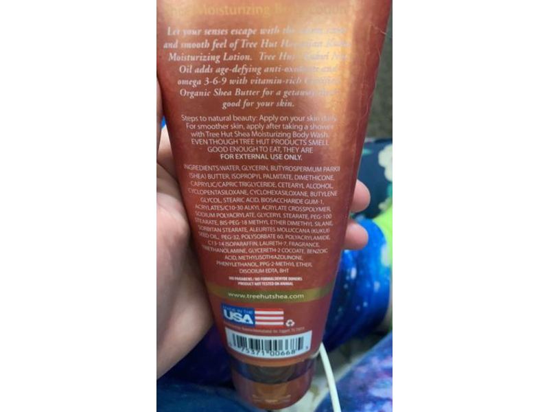 Tree Hut Shea Moisturizing Body Lotion, Hawaiian Kukui, 9 oz/255 g