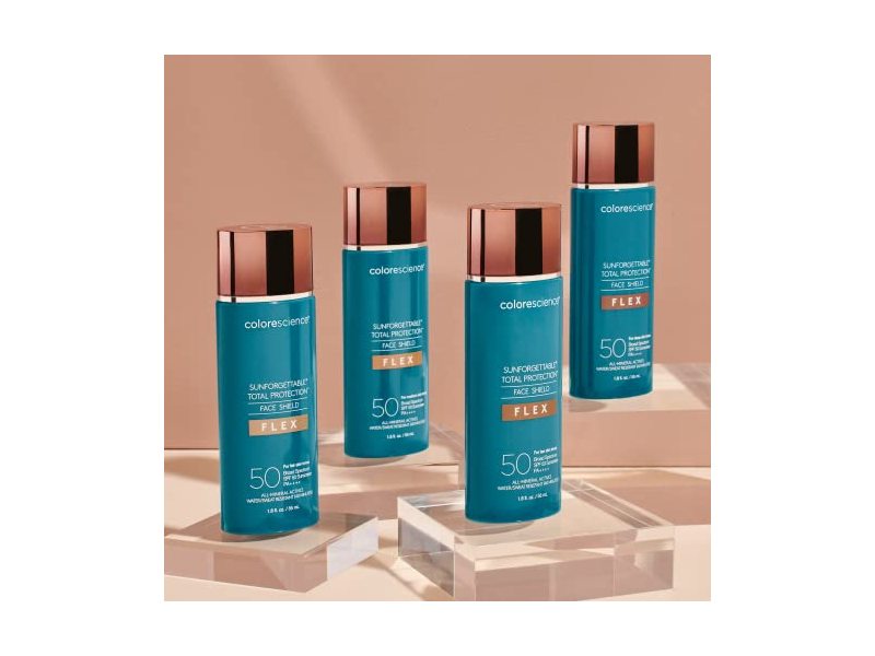 Colorescience Total Protection Face Shield Flex, SPF 50 PA++++,Deep, 1.8 fl oz/55 mL