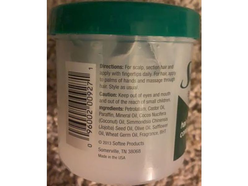 Softee Castor Oil Hair & Scalp Conditioner, 5 oz/141 g