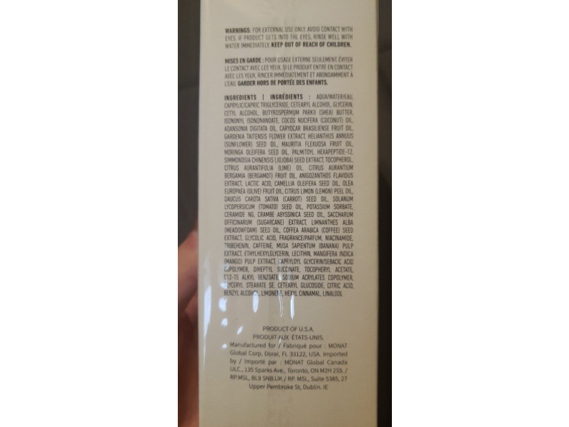 Monat Smooth & Renew Body Lotion, Niacinamide, Green Coffee