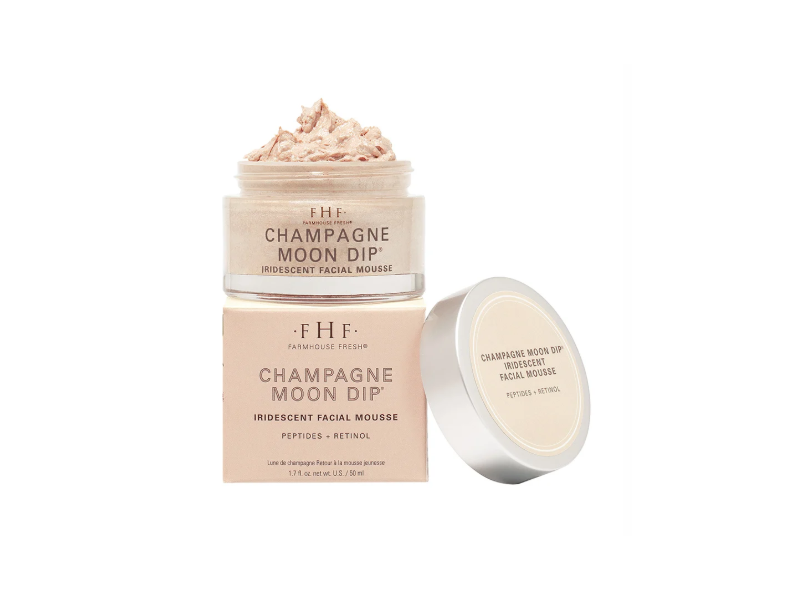 Farmhouse Fresh Iridescent Facial Mousse, Champagne Moon Dip, 1.7 fl oz/50 mL