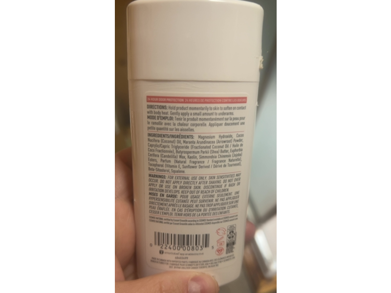 Schmidt's Natural Deodorant, Coconut & Kaolin Clay, 3.25 oz/92 g