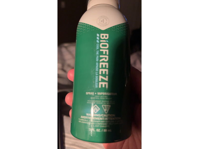 Biofreeze Cool Therapy Pain Relief Spray, Menthol, 3 fl oz/89 mL