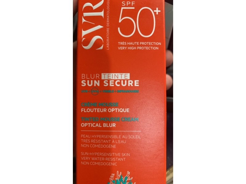 SVR Sun Secure Optical Blur Tinted Mousse Cream, SPF 50+, Ocean Respect, 1.7 fl oz/50 mL