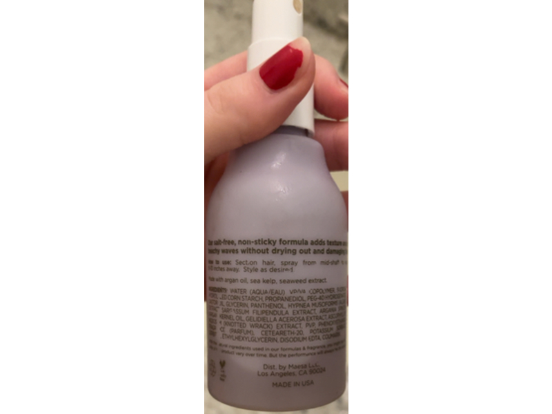 Hairitage Sweet Not Salty Sugar Texturizer Spray, 3.4 fl oz/100 mL