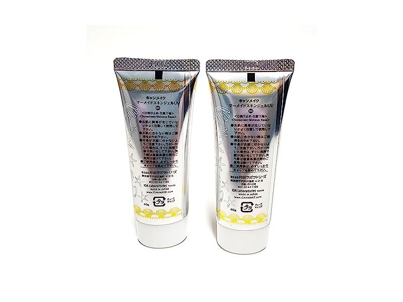 CANMAKE Tokyo Mermaid Skin Gel Sunscreen UV SPF50 #01 Clear 40g (Pack Of 2)