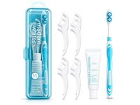 Modern Whites Toothbrush Toothpaste Floss Picks Kit, 1.06 oz/30 g - thumbnail 1