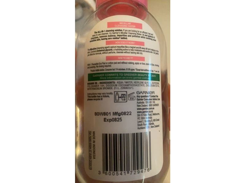 Garnier SkinActive Micellar Cleansing Water All-in-1,125 mL