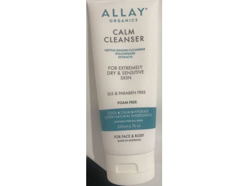 Allay Organics Calm Cleanser, 6.76 fl oz/200 mL