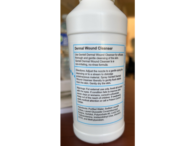 Gentell Dermal Wound Cleanser, 8 oz/236 mL