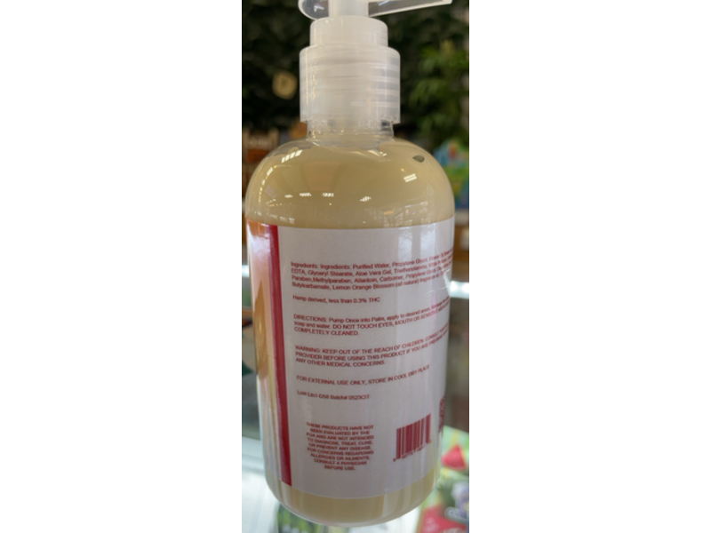 Canna Mood Full Spectrum Pain Relief Lotion, Lemon Orange, 8 oz