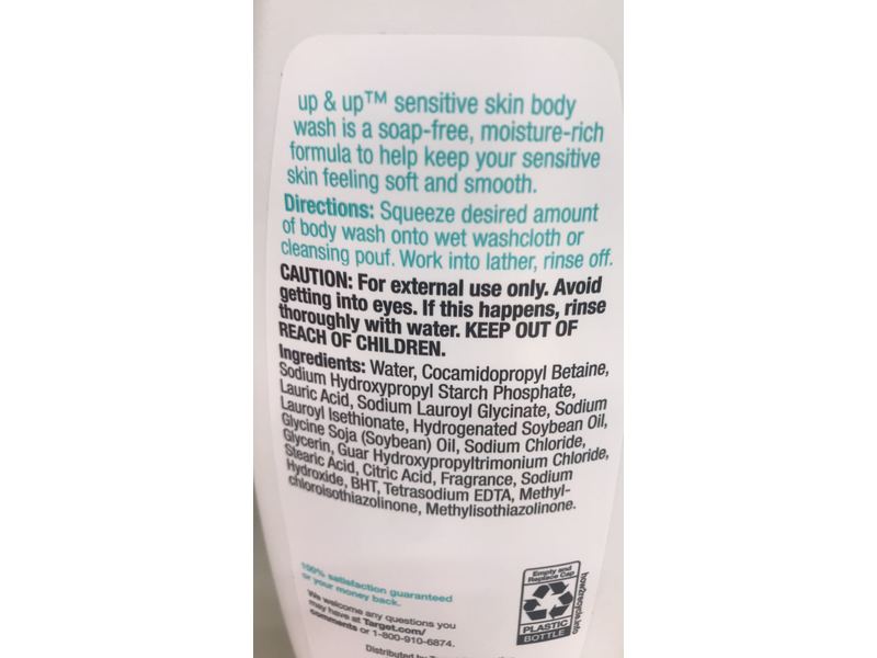 Up & Up Sensitive Skin Body Wash, 22 fl oz/650 mL