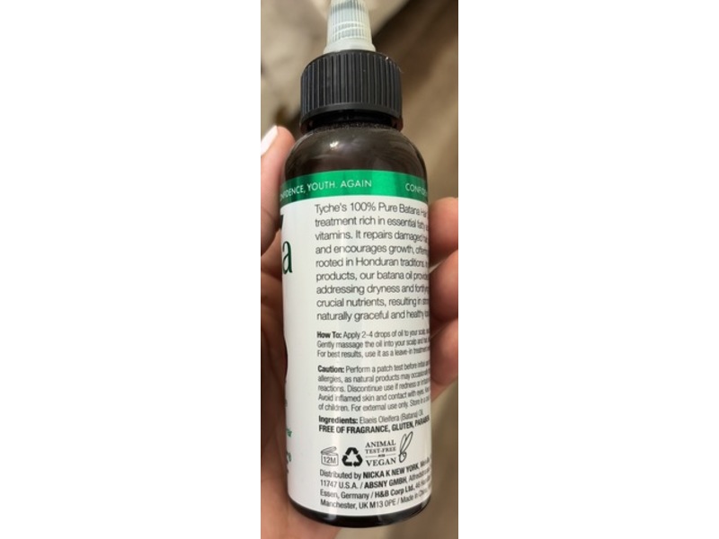 Tyche Hair Oil, Batana, 3.38 fl oz/100 mL