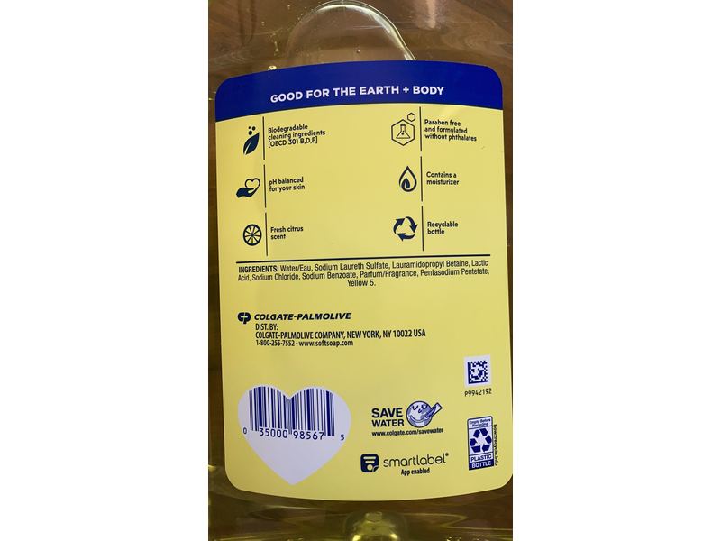 Softsoap Liquid Hand Soap Refill, Refreshing Citrus, 32 fl oz
