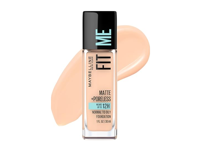 Maybelline New York Fit Me! Matte + Poreless Foundation, Ivory 115, 1 oz/30 mL