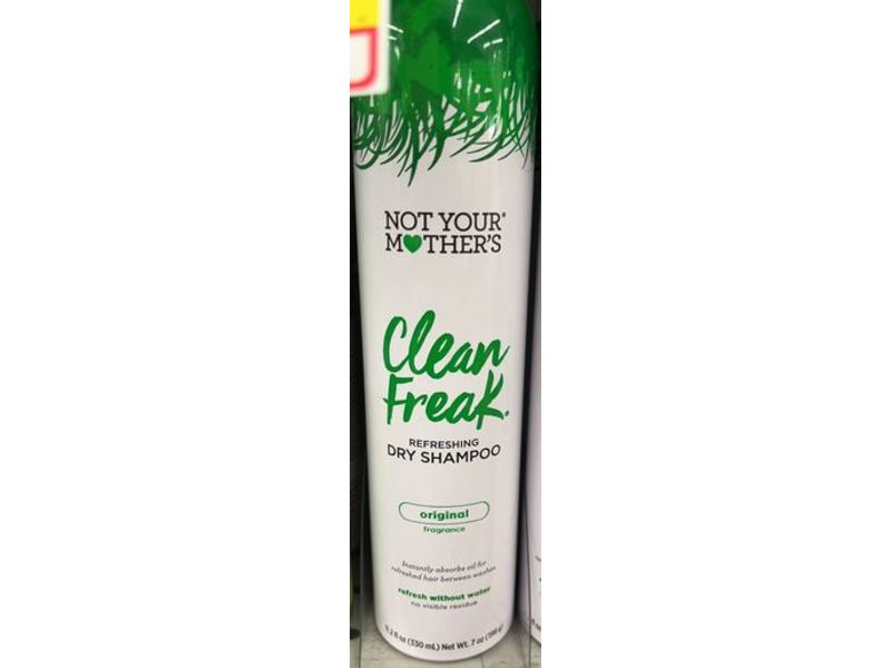 Not Your Mother's Clean Freak Refreshing Dry Shampoo, Original Fragrance, 7 oz/198 g, Pack Of 2