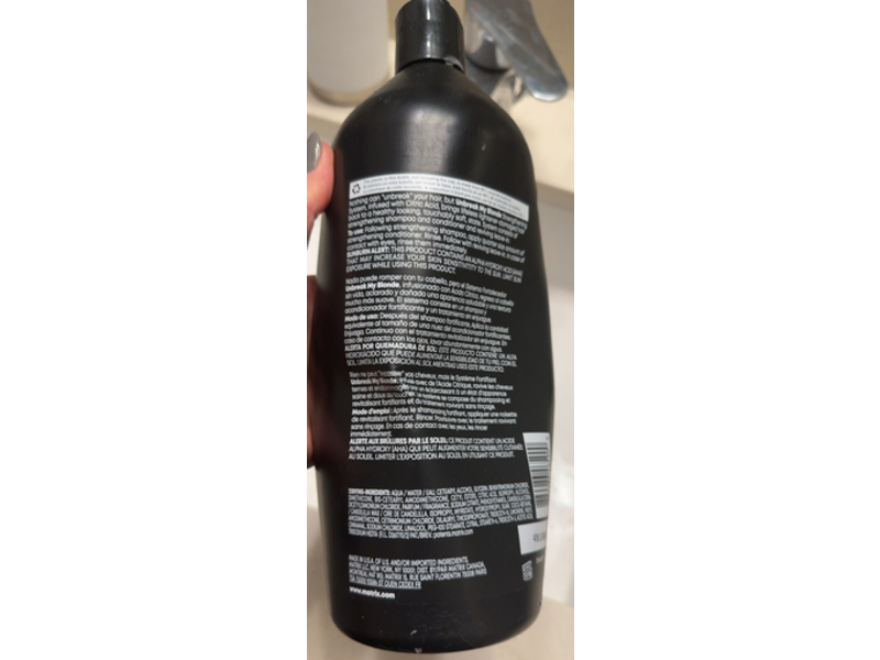 Matrix Total Results Unbreak My Blonde Strengthening Conditioner, Citric Acid, 33.8 fl oz/1 L