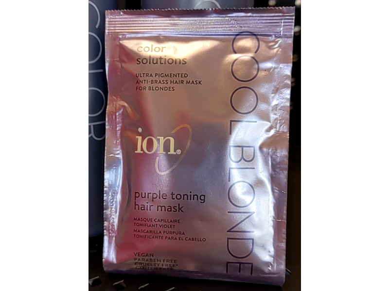 Ion Purple Toning Hair Mask, 1 oz/30 mL