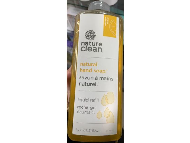 Nature Clean Hand Soap, Citrus, 33 fl oz/1 L