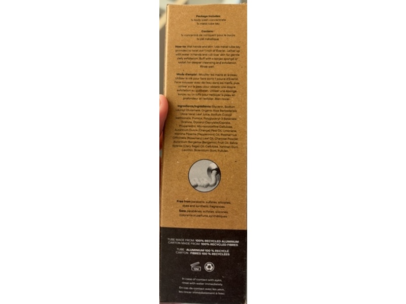 Everist Exfoliating Body Wash Concentrate, 3.4 fl oz/100 mL