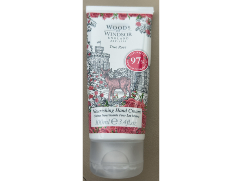 Woods of Windsor True Rose Nourishing Hand Cream, 3.4 fl oz/100 mL