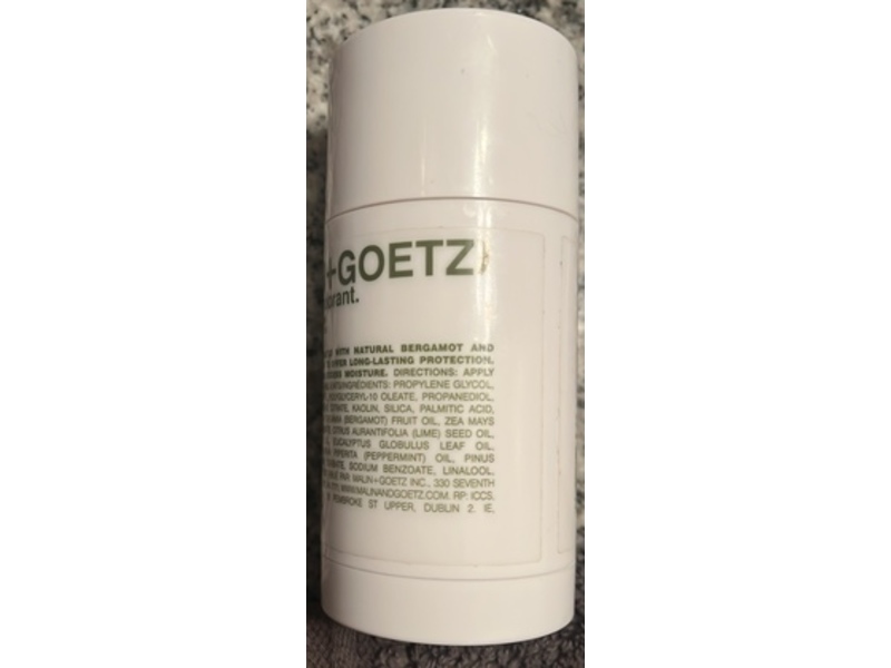 Malin + Goetz Deodorant, Bergamot, 2.6 oz/73 g