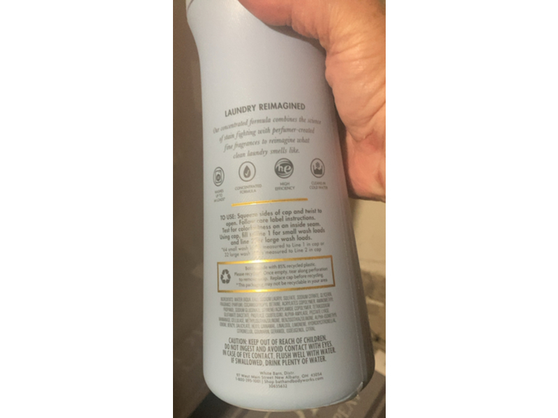 White Barn Fabric Care Detergent, Sundrenched Linen, 32 fl oz/946 mL