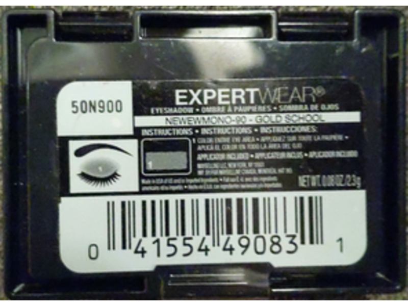 Maybelline New York Expert Wear Eyeshadow, 90 Gold School, 0.08 oz/2.3 g