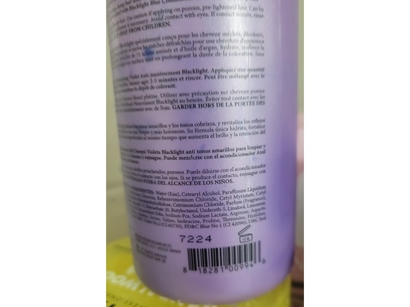 Oligo Professionnel Blacklight Anti-Yellow Violet Conditioner, 8.5 fl oz/250 mL
