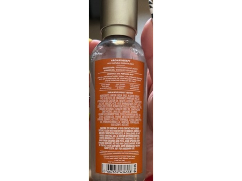 Bath & Body Works Aromatherapy Energy, Orange+Ginger Oil, 5.85 fl oz/173 mL