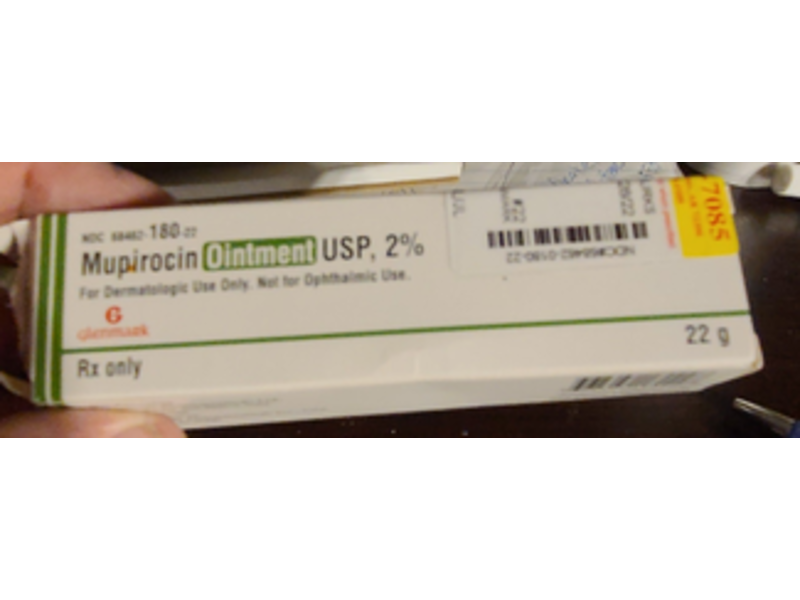 Mupirocin Ointment USP 2%, 2g Glenmark (RX)