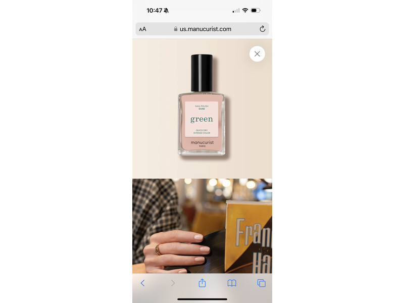 Manucurist Green Quick Dry Intense Color Nail Polish, Dune, 15 mL